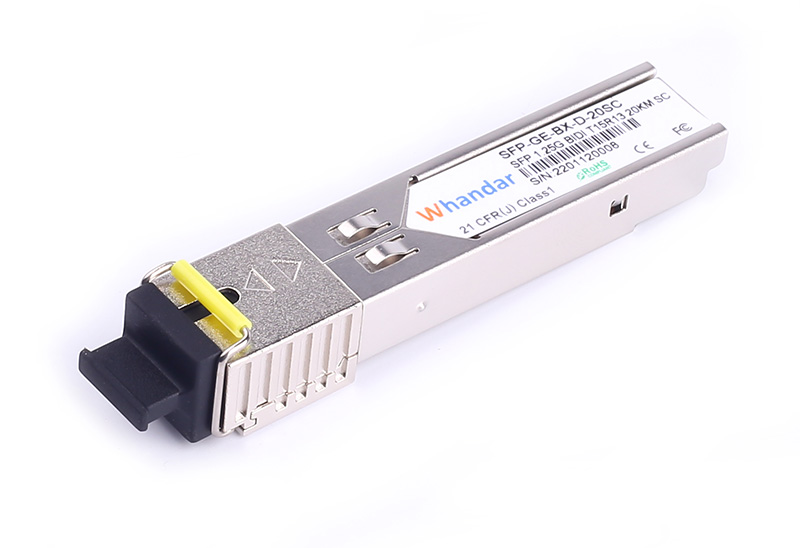 SFP-1G-BX-20D Compatible SFP BiDi TX1550nm/RX1310nm 20km Simplex SC SMF Optical Transceiver Module