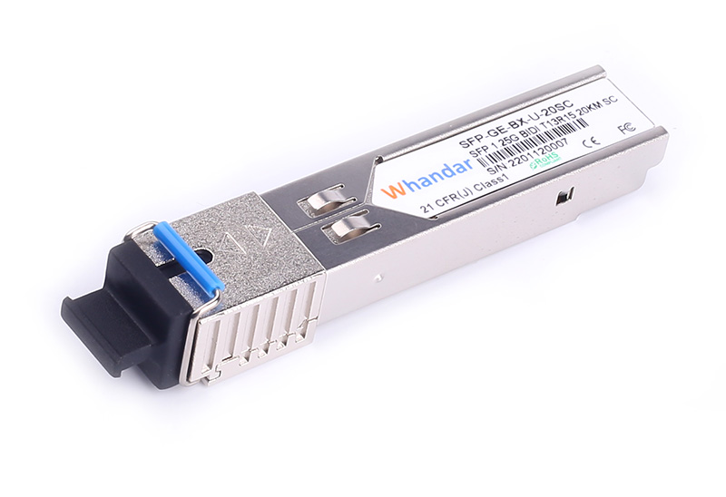 SFP-1G-BX-20U Compatible SFP BiDi TX1310nm/RX1550nm 20km Simplex SC SMF Optical Transceiver Module