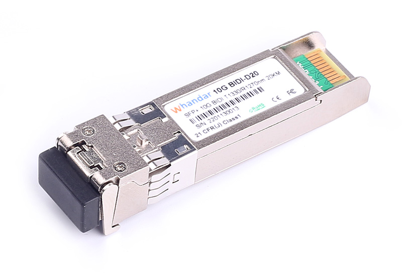 SFP-10G-BIDI-20D 10G SFP+ BIDI TX1330nm/RX1270nm 20km LC Fiber Optic Transceiver