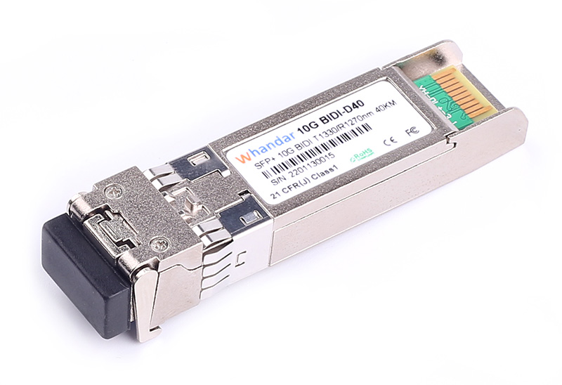 SFP-10G-BIDI-40D 10G SFP+ BIDI TX1330nm/RX1270nm 40km LC SMF DDM Optical Transceiver