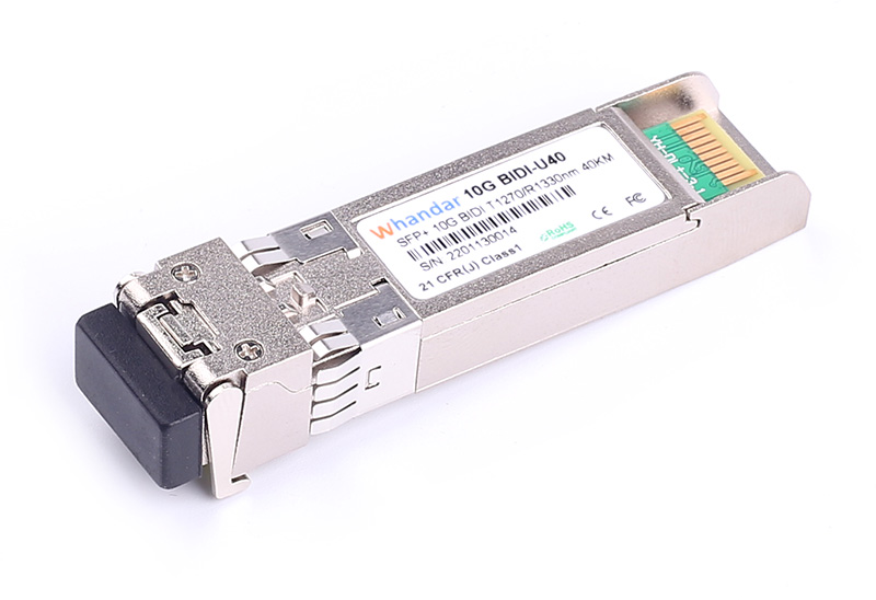 SFP-10G-BIDI-40U 10G SFP+ BIDI TX1270nm/RX1330nm 40km LC SMF DDM Transceiver Module