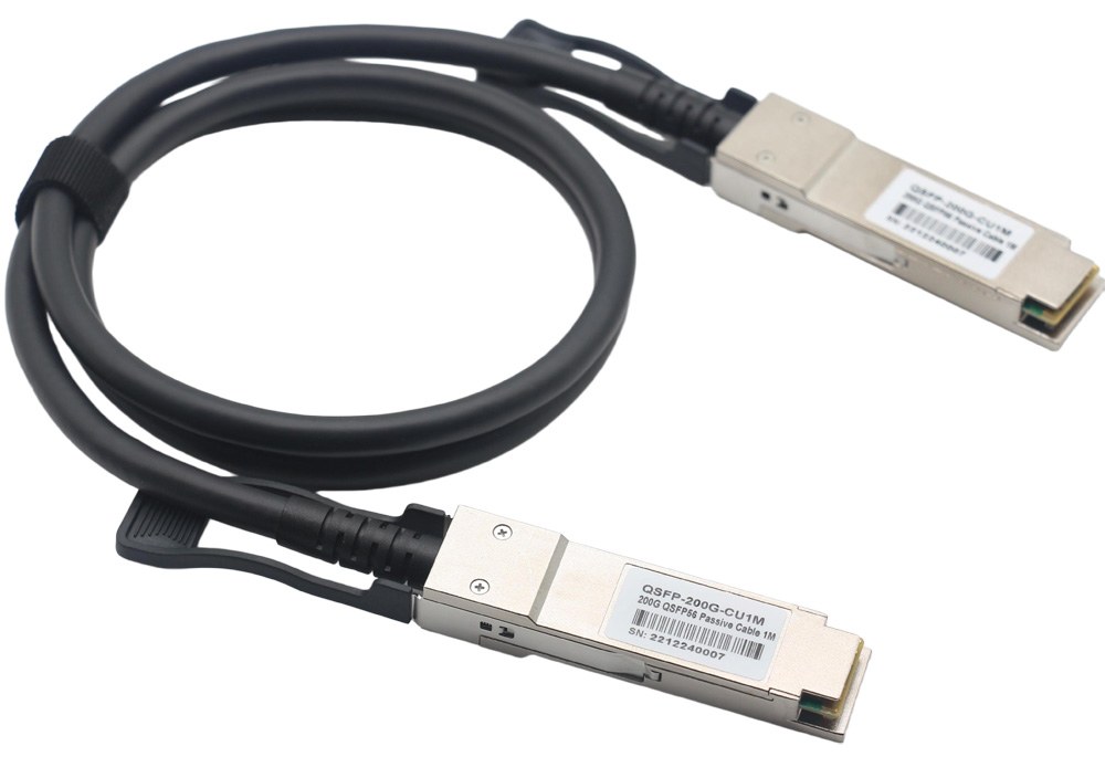 QSFP56-200G-DAC 200G QSFP56 Direct Attach Cable, Passive, Twinax Copper