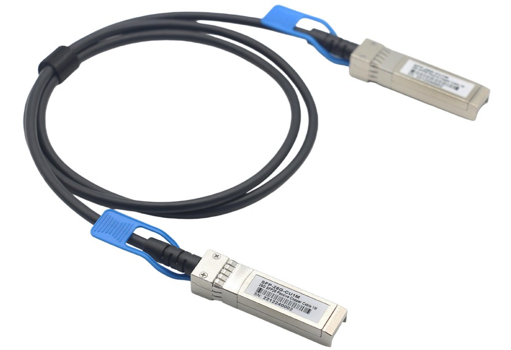 SFP28-25G-DAC 25G SFP28 Direct Attach Cable, Passive, Twinax Copper